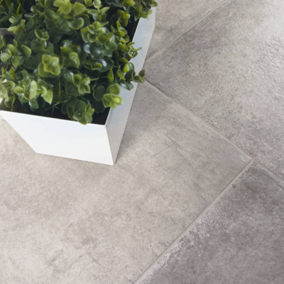 Keros Modula Portobello Silver πλακάκι δαπέδου 100x100 λευκής μάζας με Matt Relieve φινίρισμα